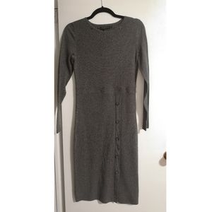 BANANA REPUBLIC Crewneck Gray Knit Sweater Dress Size extra small new with tags!